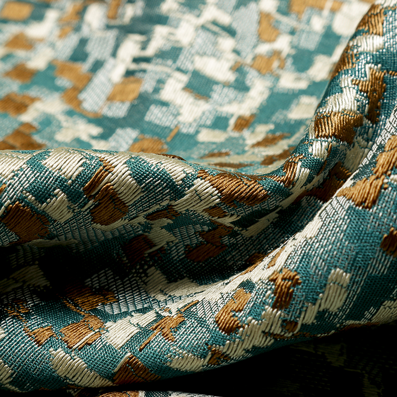 Polly Patterned Fabric, Reef Waters - Tackler London