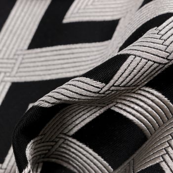 Mila Patterned Fabric, Monochrome - Tackler London