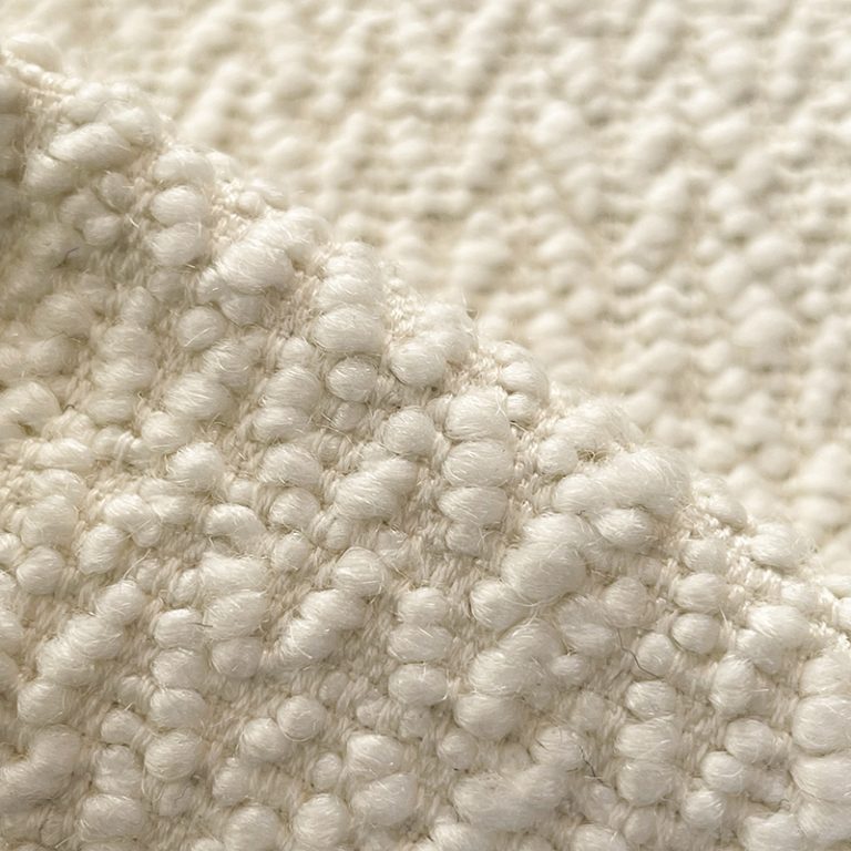 Levant Bouclé Fabric, Cream - Tackler London - Upholstery Fabrics